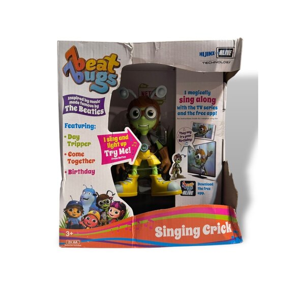 Beat Bugs Singing Crick Toy Light-Up Feature Beatles Inspired Interactive New - Picture 1 of 14